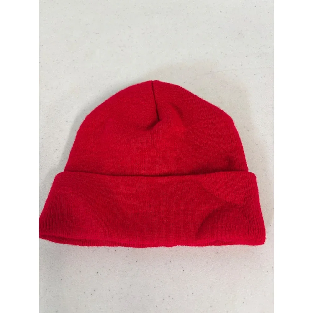 Ohio State Buckeyes Youth Red Cuffed Beanie Knit Hat Block O Logo Kids Size 4-12